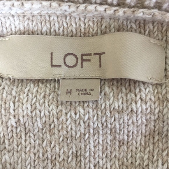 LOFT Oatmeal Marled Sweater - Picture 5 of 6